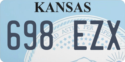 KS license plate 698EZX