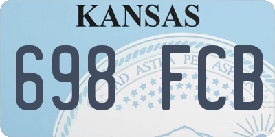 KS license plate 698FCB