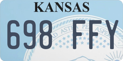 KS license plate 698FFY