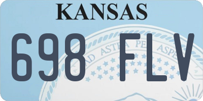 KS license plate 698FLV