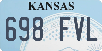 KS license plate 698FVL