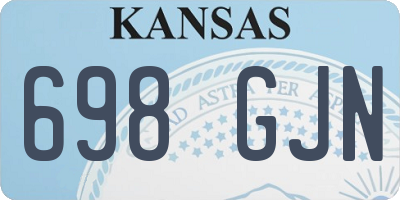 KS license plate 698GJN