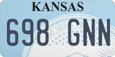 KS license plate 698GNN