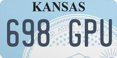 KS license plate 698GPU