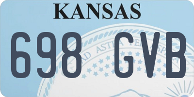 KS license plate 698GVB