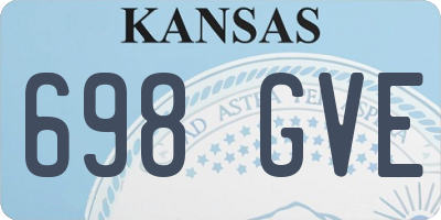 KS license plate 698GVE