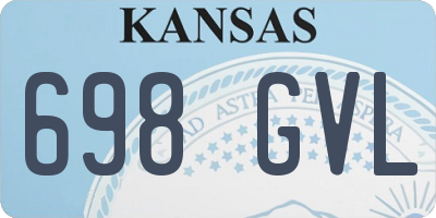 KS license plate 698GVL
