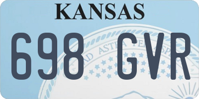 KS license plate 698GVR