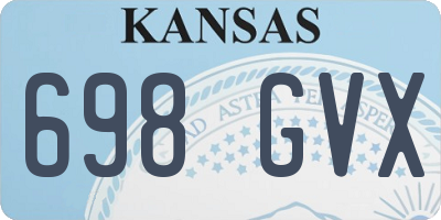KS license plate 698GVX