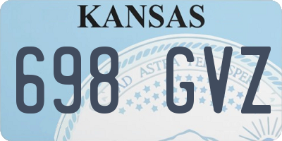 KS license plate 698GVZ