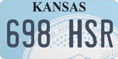KS license plate 698HSR