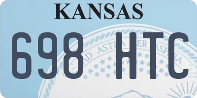 KS license plate 698HTC