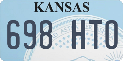 KS license plate 698HTO