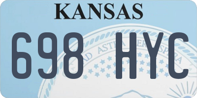 KS license plate 698HYC