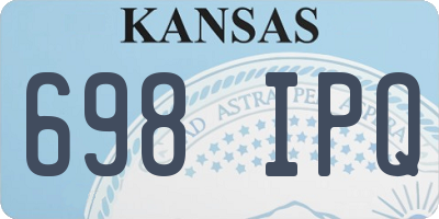KS license plate 698IPQ