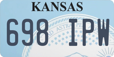 KS license plate 698IPW