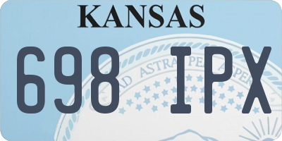 KS license plate 698IPX