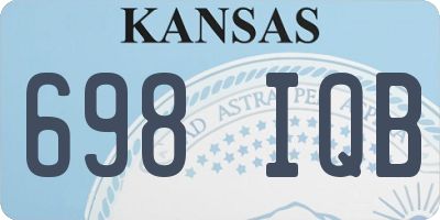 KS license plate 698IQB