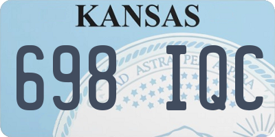 KS license plate 698IQC
