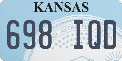 KS license plate 698IQD