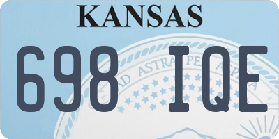 KS license plate 698IQE