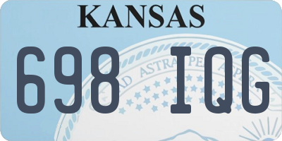 KS license plate 698IQG