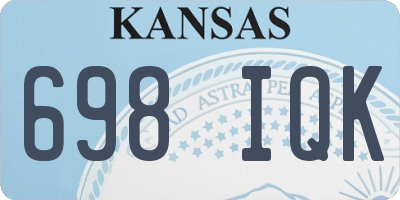 KS license plate 698IQK