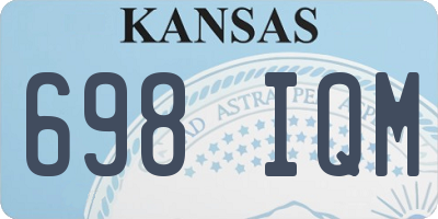 KS license plate 698IQM