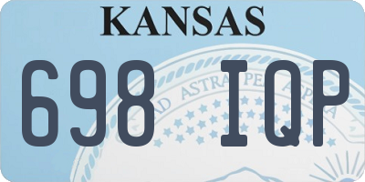 KS license plate 698IQP