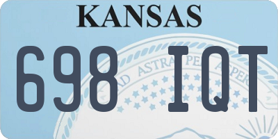 KS license plate 698IQT