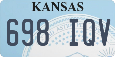 KS license plate 698IQV