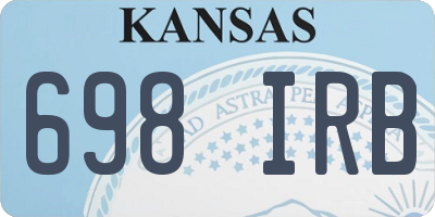 KS license plate 698IRB