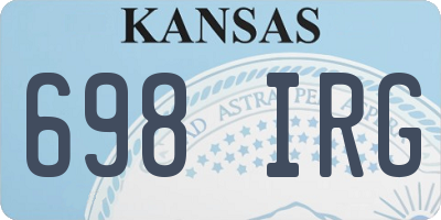 KS license plate 698IRG