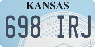 KS license plate 698IRJ