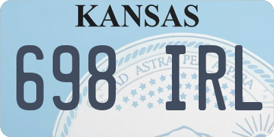 KS license plate 698IRL