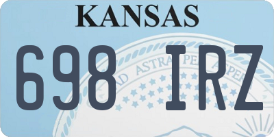KS license plate 698IRZ