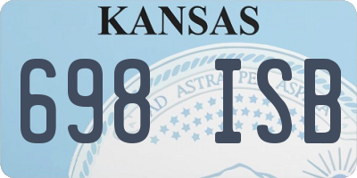 KS license plate 698ISB