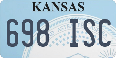 KS license plate 698ISC