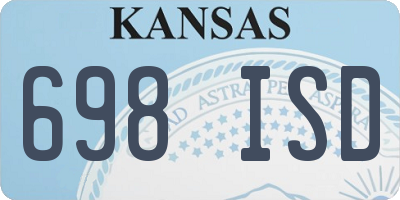 KS license plate 698ISD