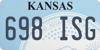 KS license plate 698ISG