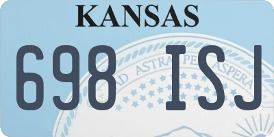 KS license plate 698ISJ