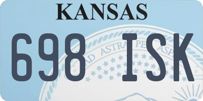 KS license plate 698ISK