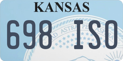 KS license plate 698ISO