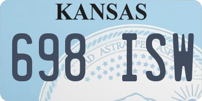 KS license plate 698ISW