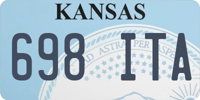 KS license plate 698ITA