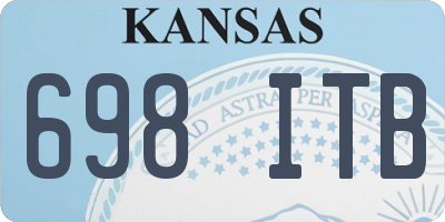 KS license plate 698ITB