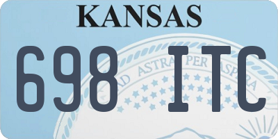 KS license plate 698ITC