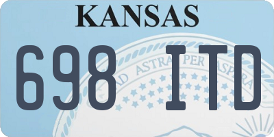 KS license plate 698ITD