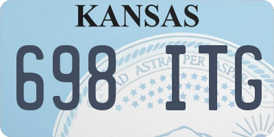 KS license plate 698ITG