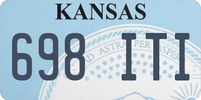 KS license plate 698ITI